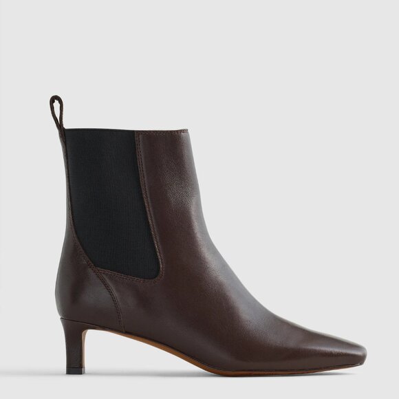 Madewell Dimes Kitten Heel Boot Turkish Coffee 8 - Picture 1 of 3